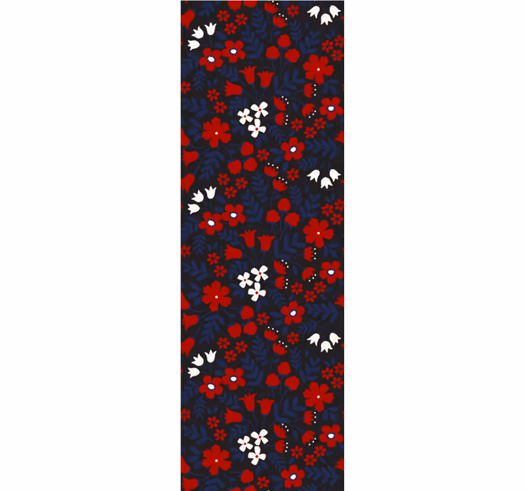 Livlig blommig blomning Tapet blommor - Tenstickers