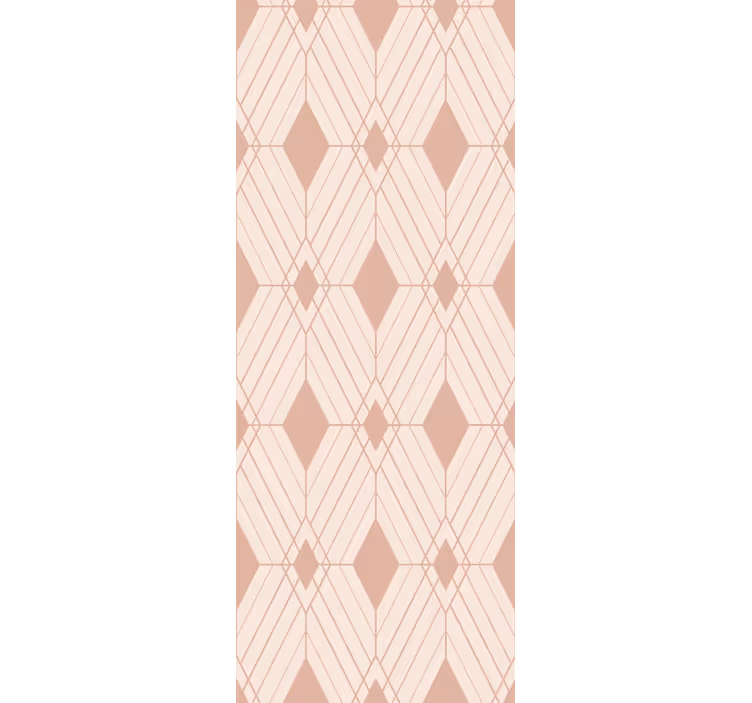 Pastell deco diamanter tapet geometriska former - Tenstickers