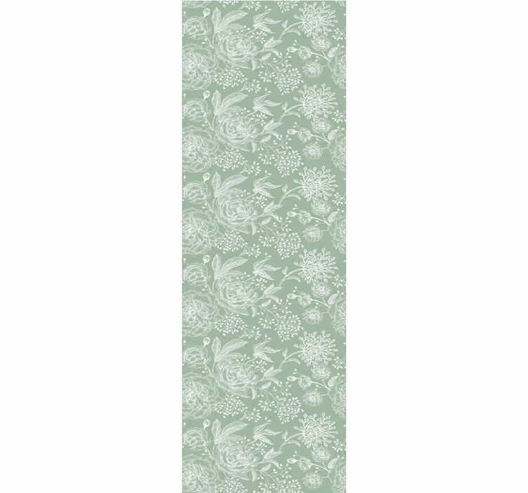 Mjuk blommig elegans Tapet blommor - Tenstickers