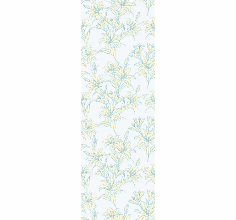 Lilja blommig omfamning Tapet blommor - Tenstickers