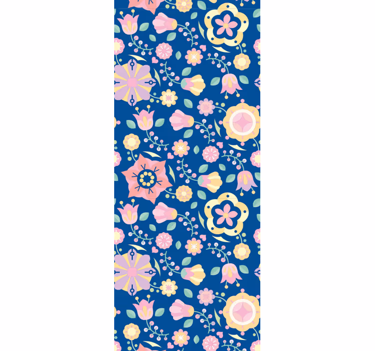Blommig blomsammansättning Tapet blommor - Tenstickers