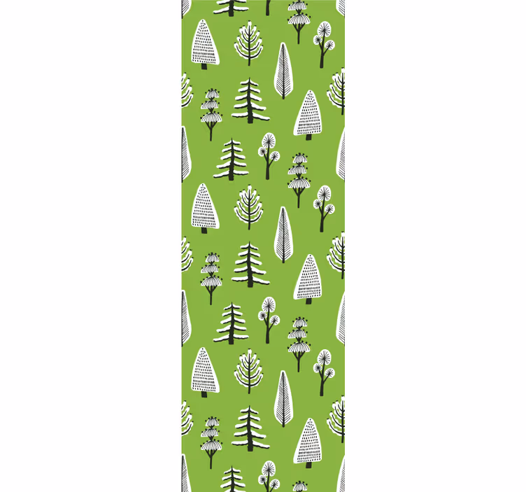 Grönt träd arrangemang tapet natur - Tenstickers