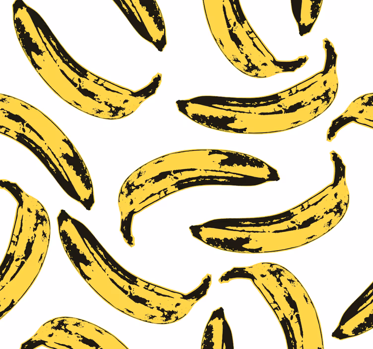 Warhol bananer Tapet konst - Tenstickers