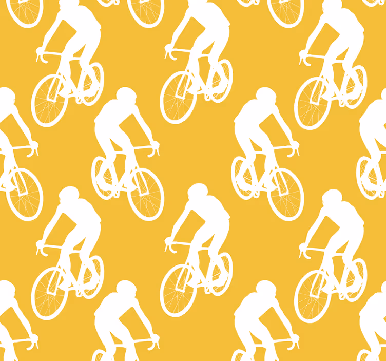 Cyklister Gula tapet - Tenstickers
