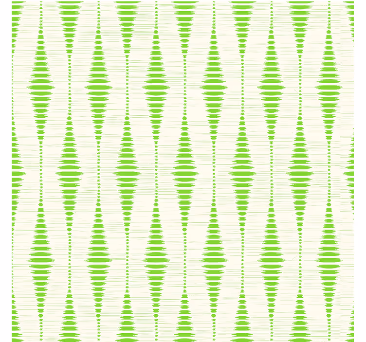 Grön rabaul ikat geometriska tapeter - Tenstickers