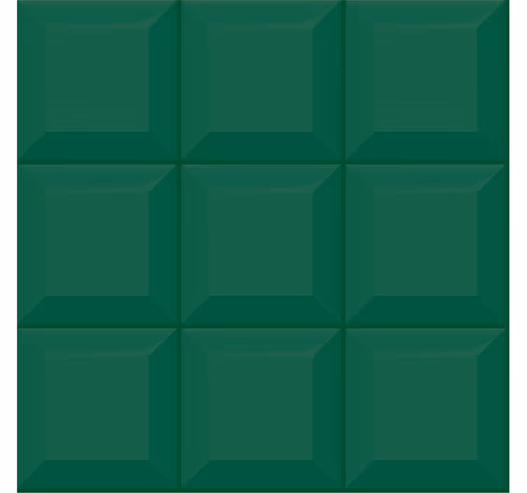 Tapet geometriska former 3d gröna kvadrater - Tenstickers