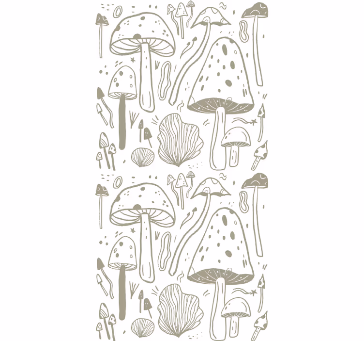 Tapet natur beige svampmönster - Tenstickers