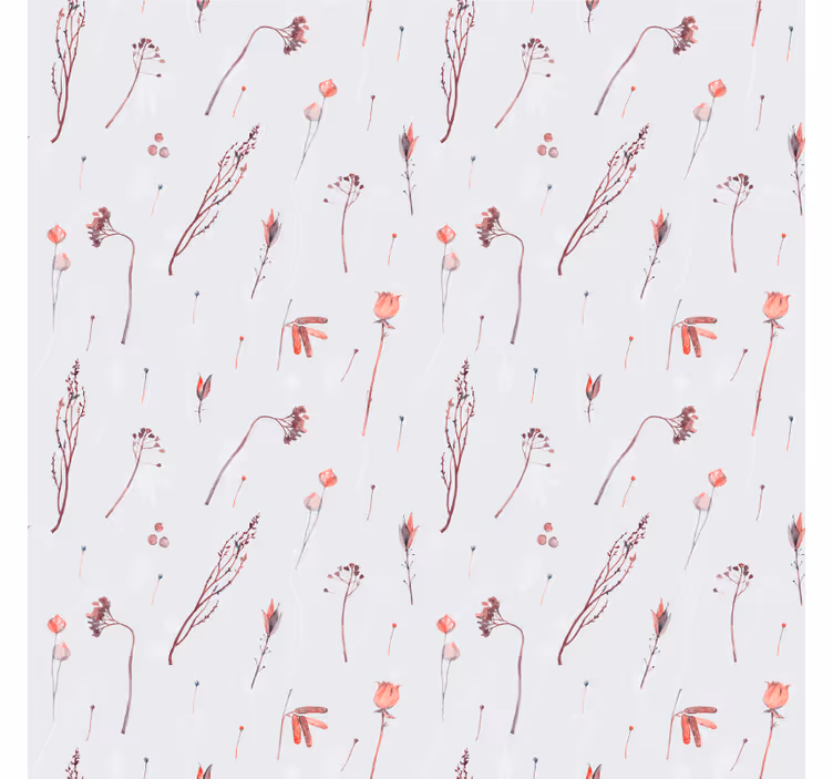 Tapet natur med delikat blommönster - Tenstickers