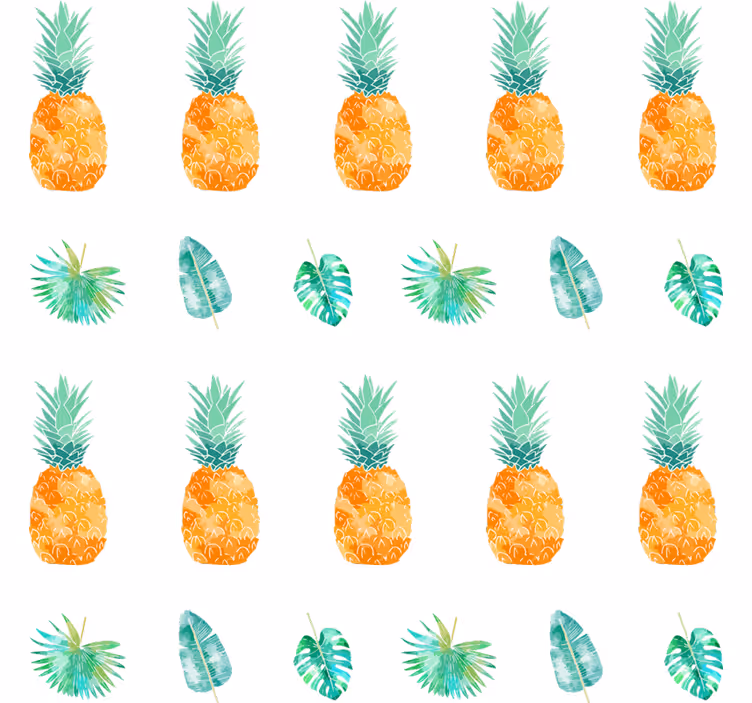Tapet natur ananas koncept - Tenstickers