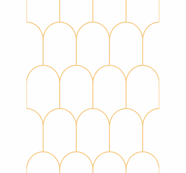 Fondtapet vardagsrum eleganta gyllene bågar - Tenstickers