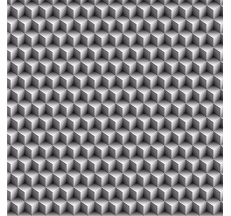 3d tapet grå kubmönster - Tenstickers