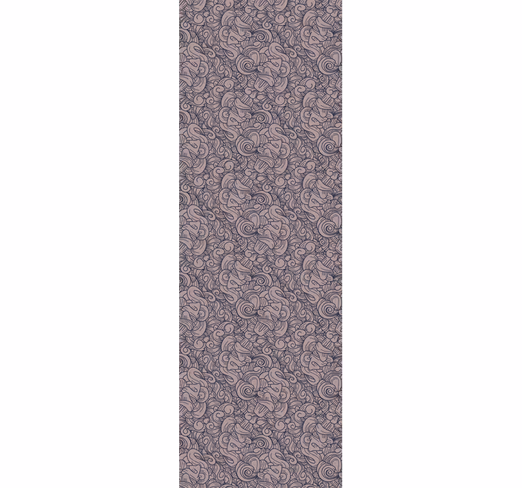 Abstract paisleymönster fondtapet vardagsrum - Tenstickers