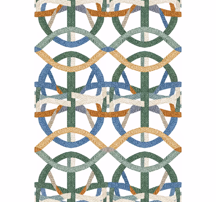 Fondtapet vardagsrum broderad snöre textur - Tenstickers