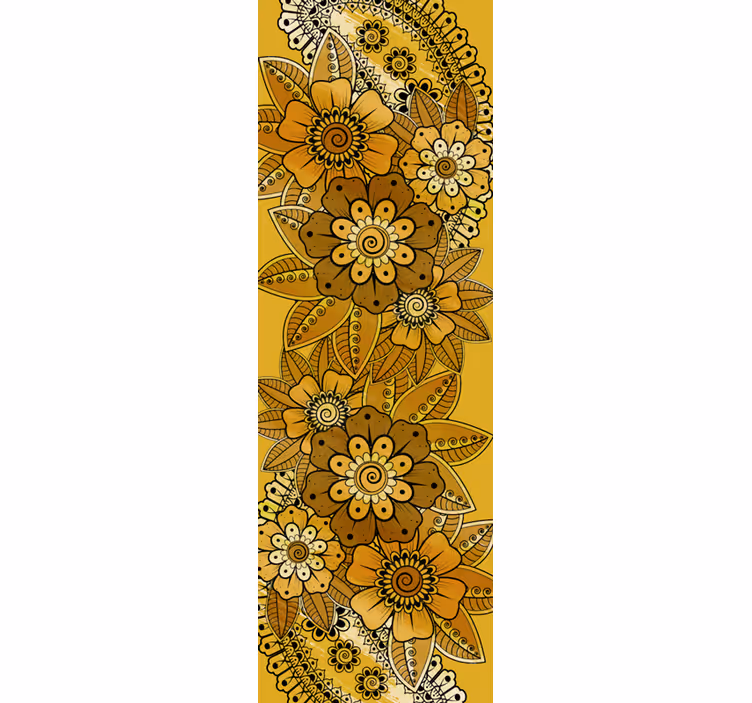 Tapet blommig pailey indisk stil - Tenstickers