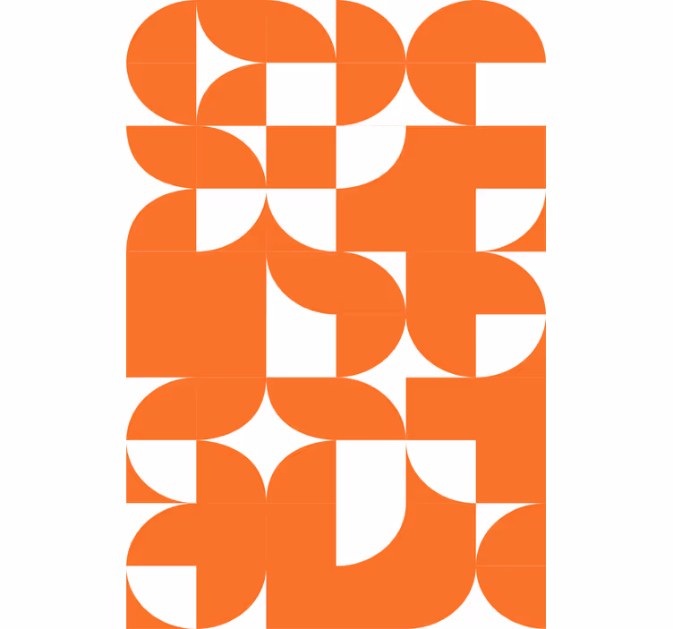 Tapet texturer och mönster orange cirkel geometrisk konst - Tenstickers