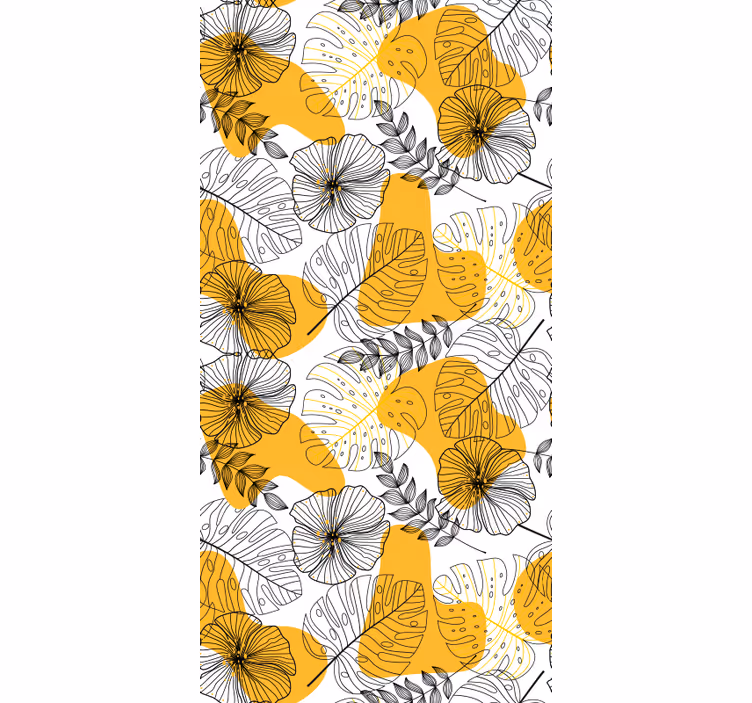 Tapet texturer och mönster blomdesign kallax - Tenstickers