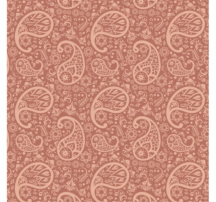 Tapet blommig varm paisley mönster - Tenstickers