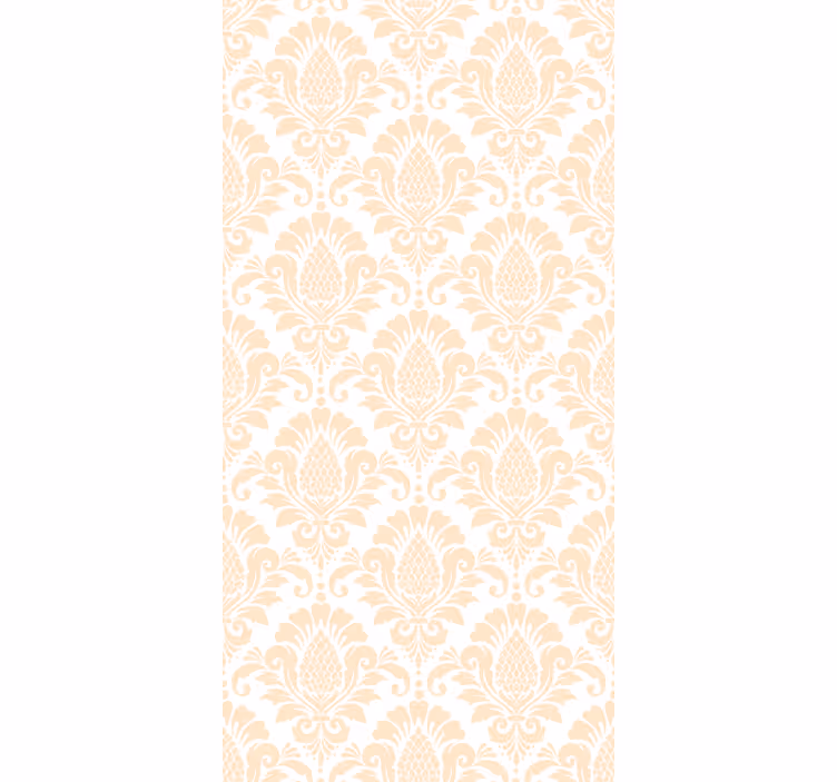 Tapet sovrum beige damaskmönster - Tenstickers