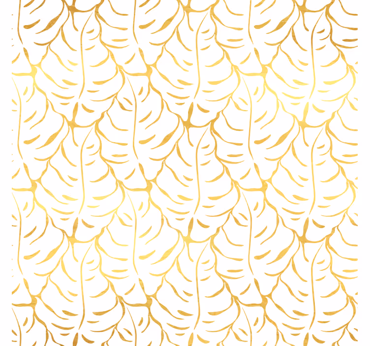 Tapet sovrum eleganta tropiska blad - Tenstickers
