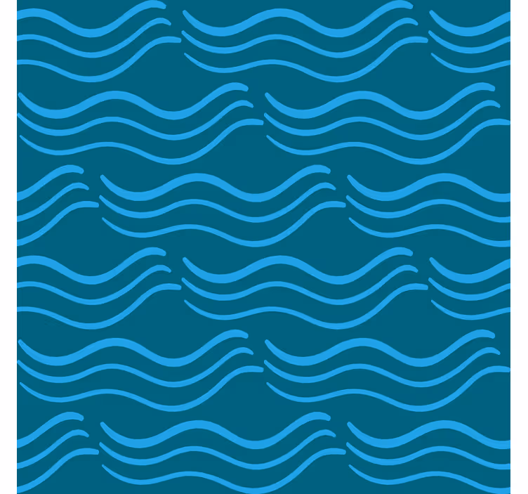 Flowande akvamarinmönster tapet sovrum - Tenstickers