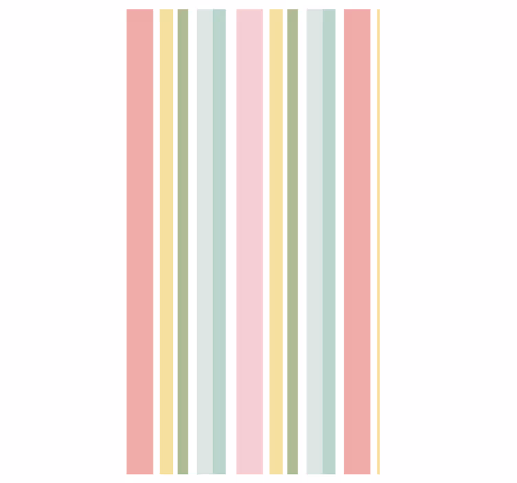 Tapet texturer och mönster horisontell pastellrandig design - Tenstickers