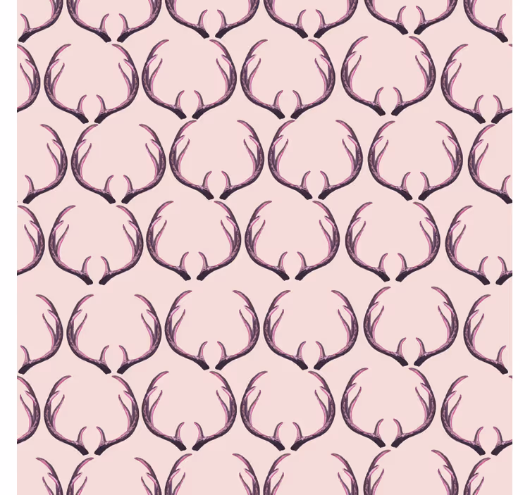 Dyr tapet rosa älgklövar - Tenstickers