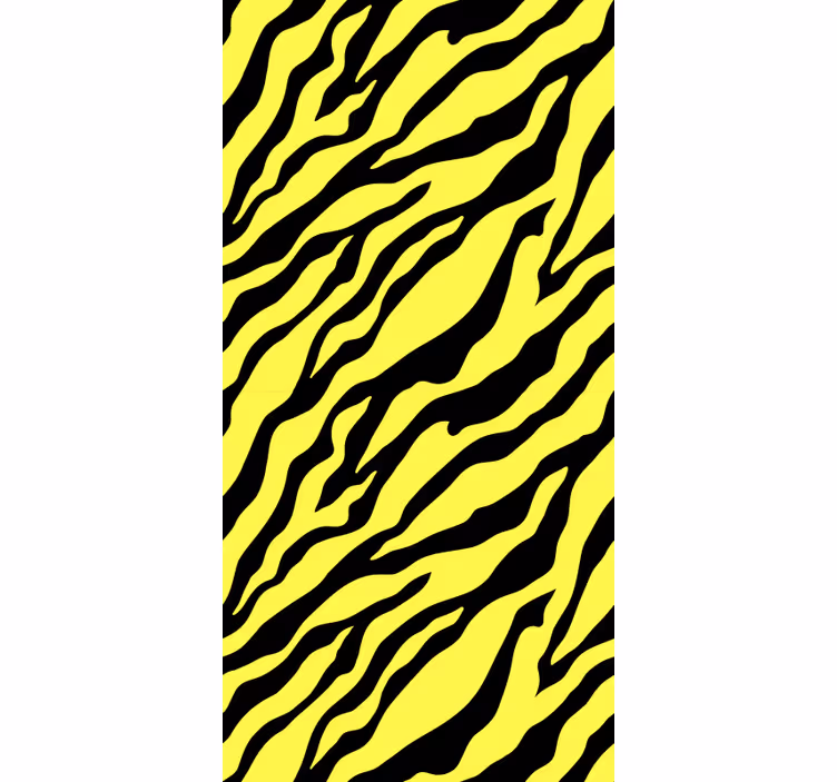 Dyr tapet gul zebra design - Tenstickers