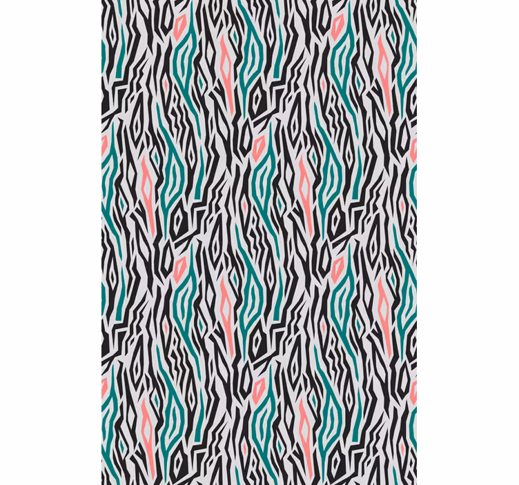 Dyr tapet blå och rosa zebra - Tenstickers