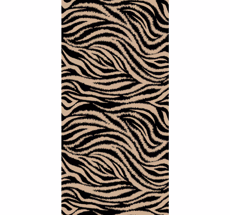 Dyr tapet zebra randig motiv - Tenstickers
