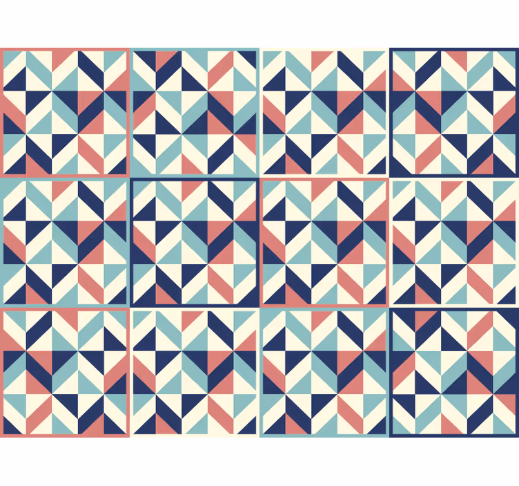 Tapet kontor geometriskt mönstrad yta - Tenstickers
