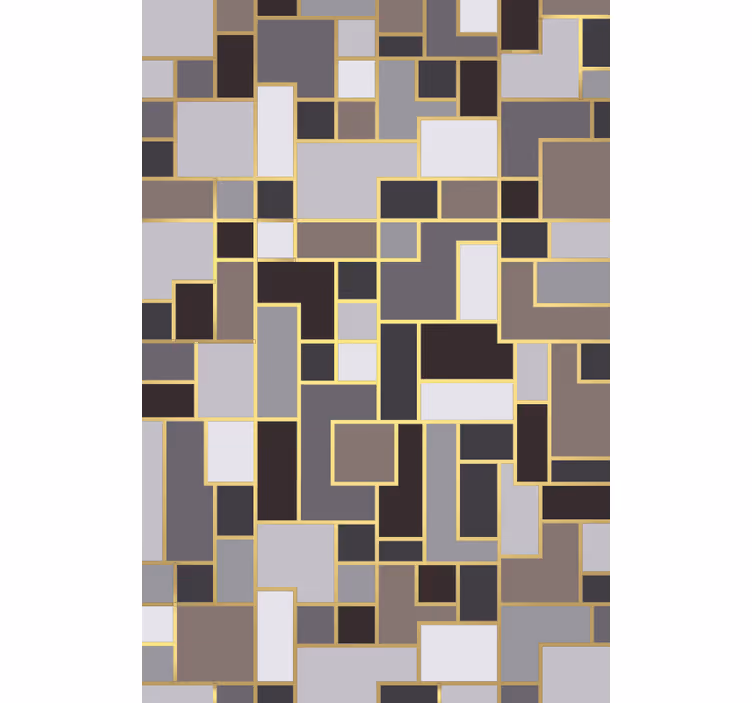 Tapet korridor grå rektanglar mosaik - Tenstickers