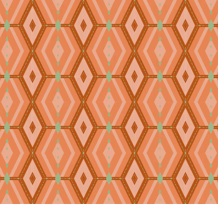 Tapet korridor 30-tals höstnyanser geometrisk - Tenstickers