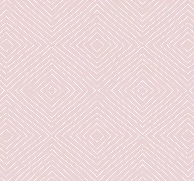 Tapet korridor minimalistiskt rosa rutmönster - Tenstickers