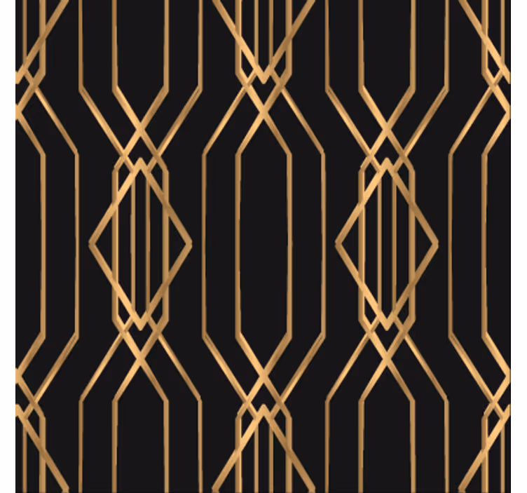 Tapet matsal art deco elegans - Tenstickers