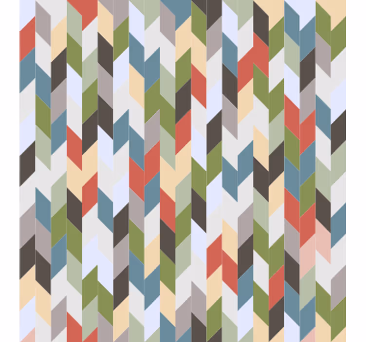Tapet geometriska former herringbone spektrum - Tenstickers