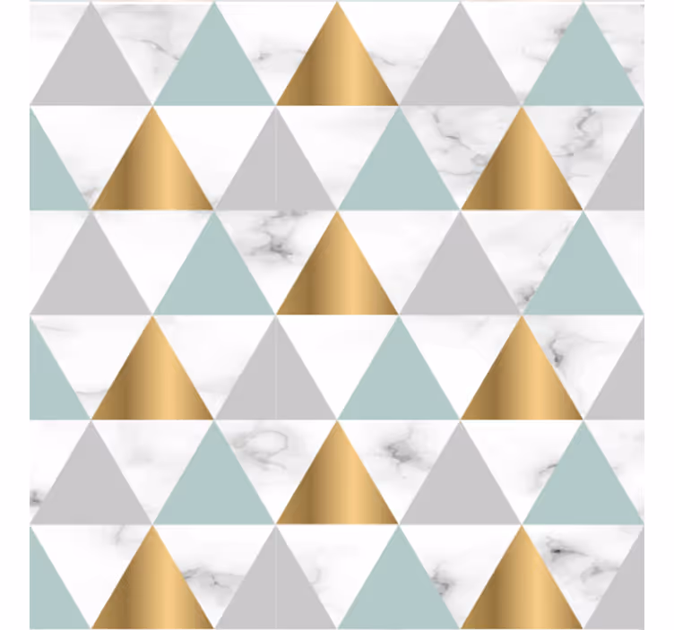Tapet geometriska former geometrisk triad - Tenstickers