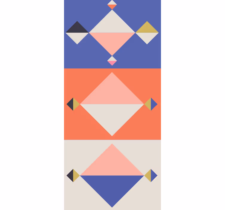 Tapet geometriska former abstrakta moderna former - Tenstickers