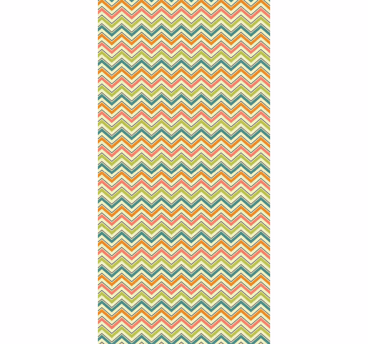 Tapet geometriska former chevron zigzag motiv - Tenstickers