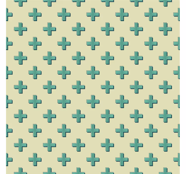 Tapet geometriska former mint plus shapes - Tenstickers