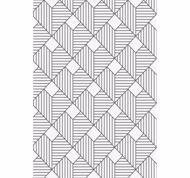 Grå mönstrad stil tapet geometriska former - Tenstickers