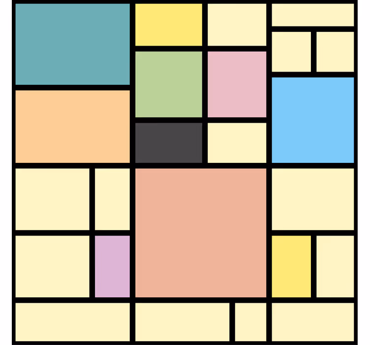 Tapet geometriska former vibrant geometri - Tenstickers