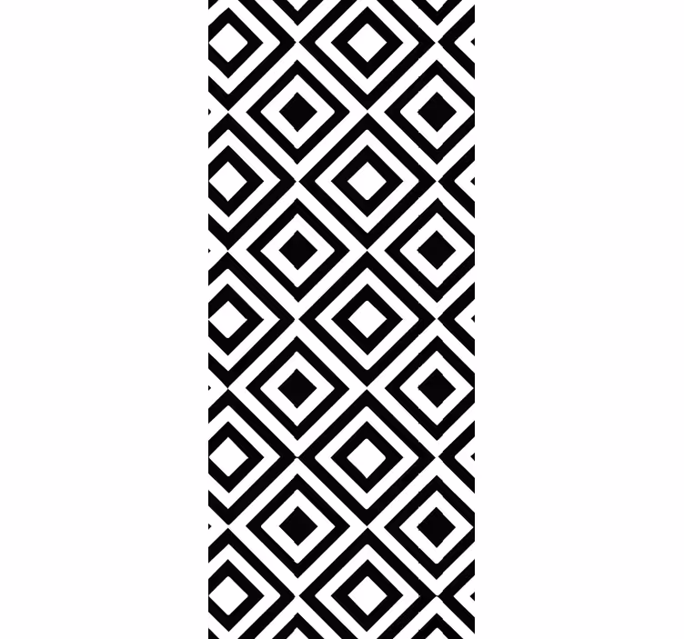 Svart och vit tapet geometriska former - Tenstickers