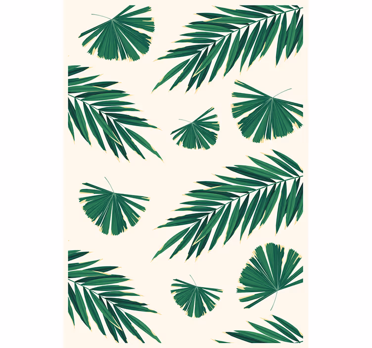 Tapet natur frodiga gröna blad - Tenstickers