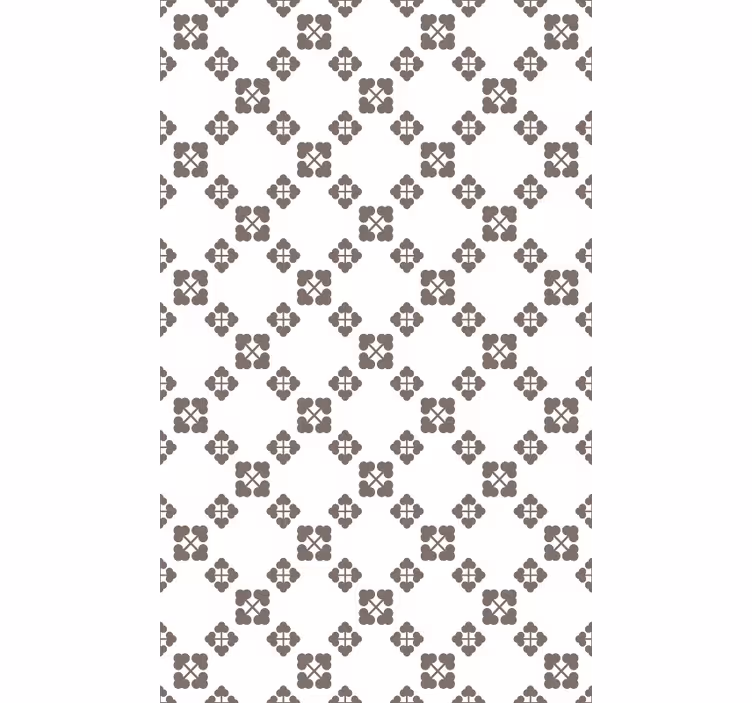 Tapet natur beige fyrklöverdesign - Tenstickers