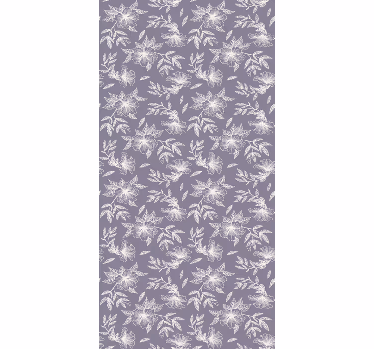 Tapet andra texturer lilasblommor - Tenstickers