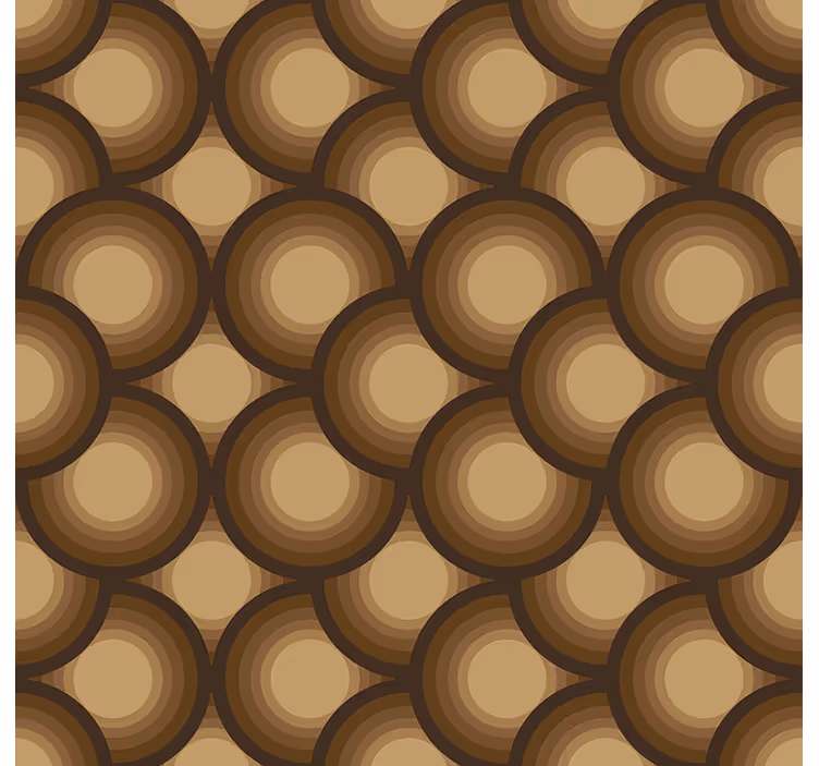 Vintage tapet bruna solar - Tenstickers