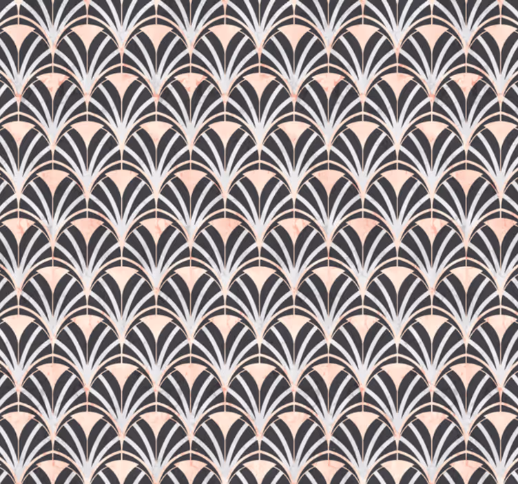 Tapet plattor art deco marmor effekt mönster - Tenstickers