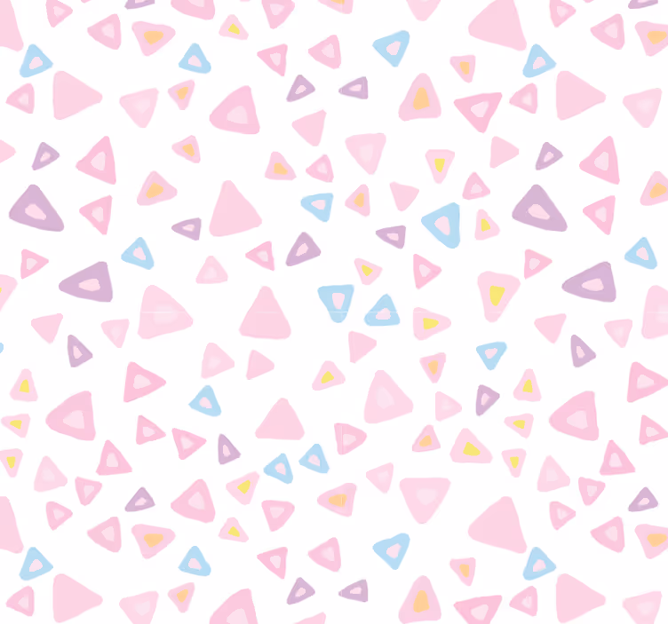 Tapet plattor kawaii stil pastellmönster - Tenstickers