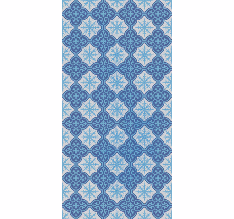 Tapet plattor snöflinge emblem - Tenstickers