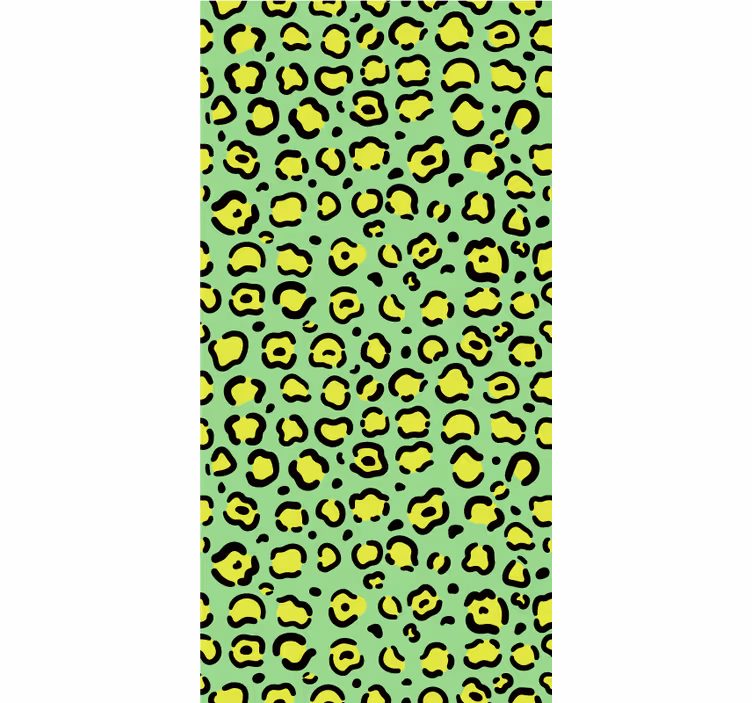 Barn tapet färgglad leopard på pistage - Tenstickers